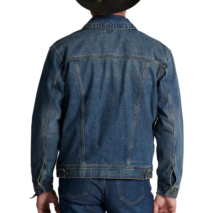 MEN Justin Denim Jacket Blue Justin Boots Outerwear