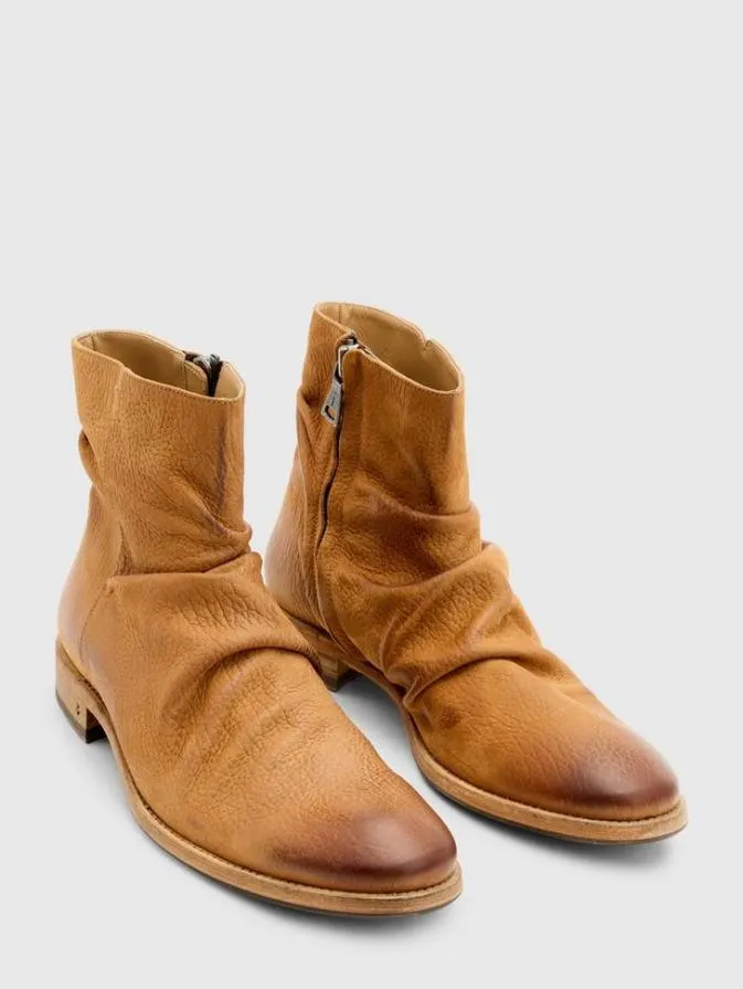 Men Leather Boots John Varvatos MORRISON SHARPEI BOOT Chamois