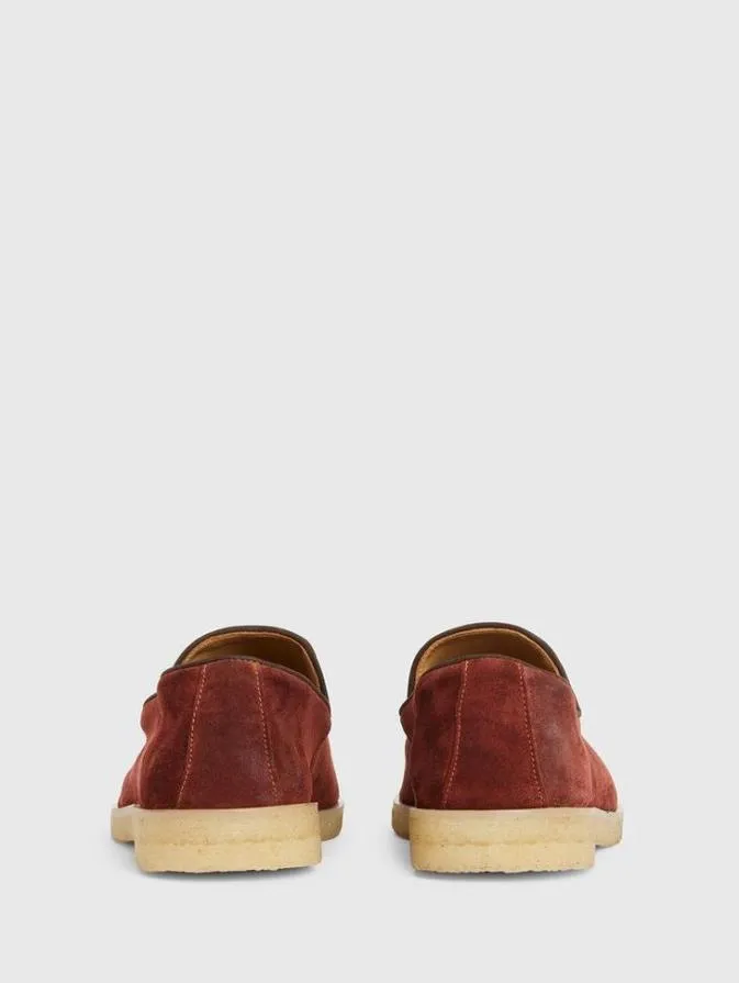 Men Leather Shoes John Varvatos THOMPSON LOAFER Brick