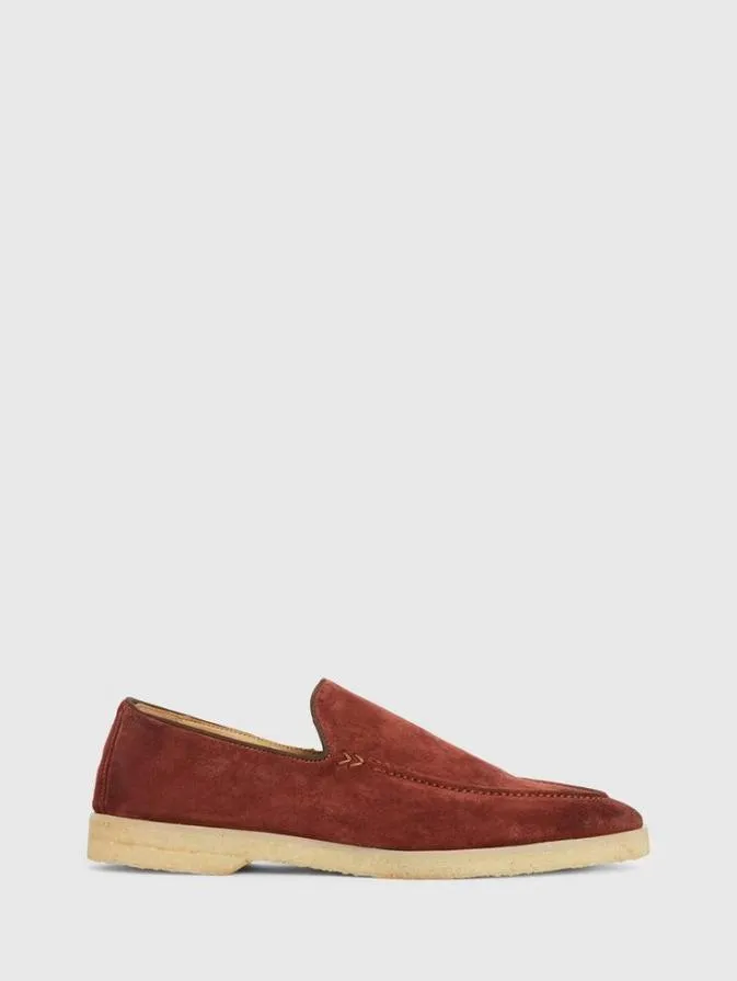 Men Leather Shoes John Varvatos THOMPSON LOAFER Brick
