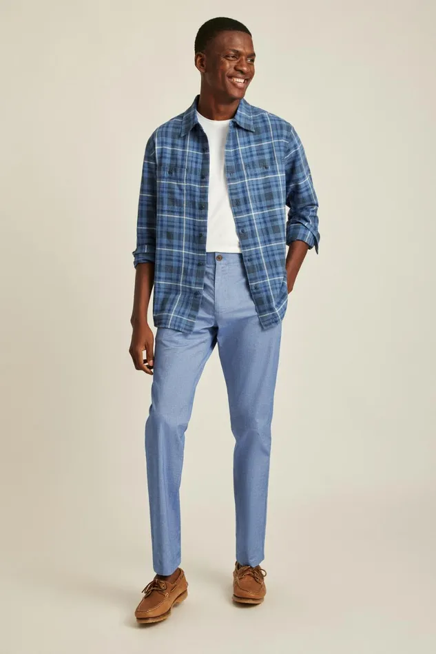 Men Lightweight Chino Light Indigo Bonobos Chinos
