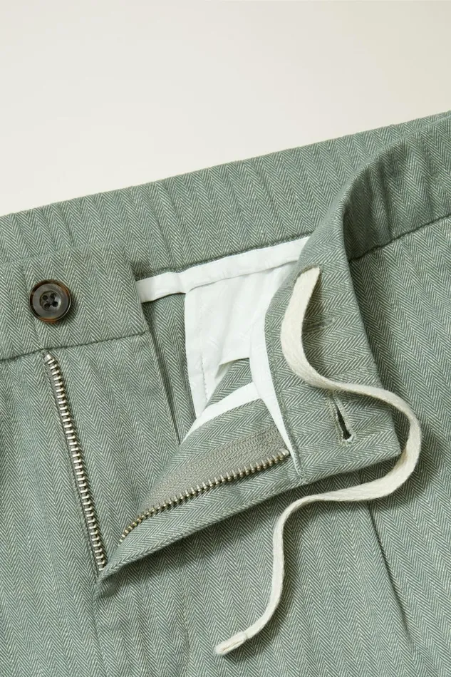 Men Linen Blend Boardwalk Pant Deep Sage Bonobos Seasonal Pants