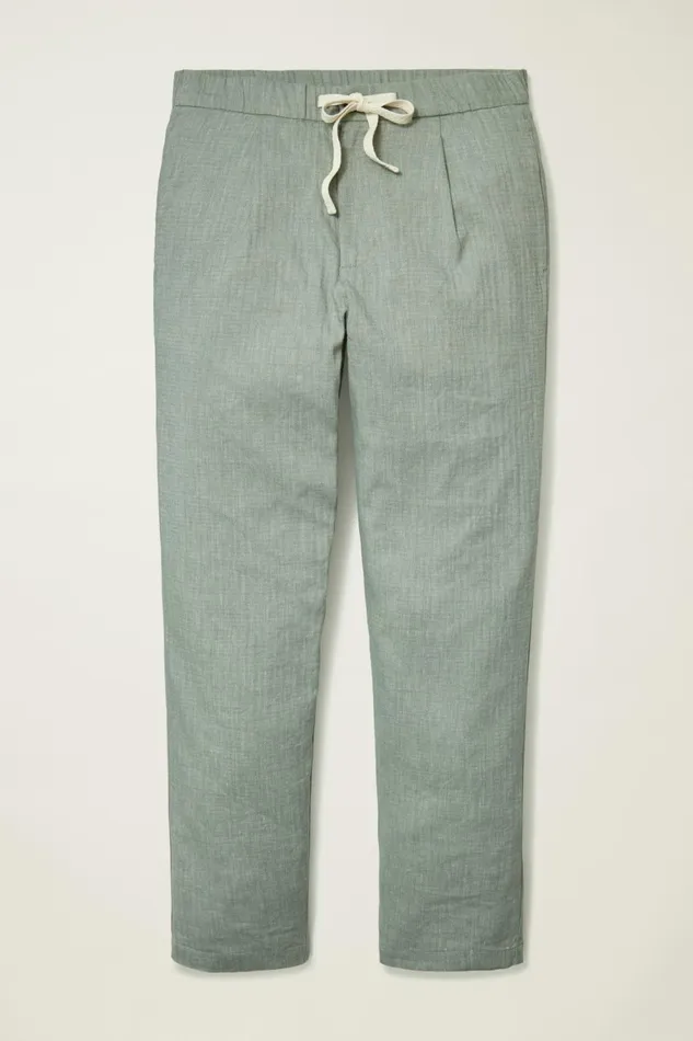 Men Linen Blend Boardwalk Pant Deep Sage Bonobos Seasonal Pants