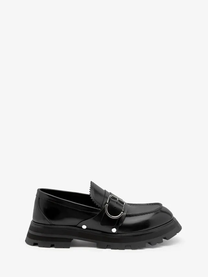 Men Loafers And Lace Ups Alexander McQueen Wander Loafer Blacksilver