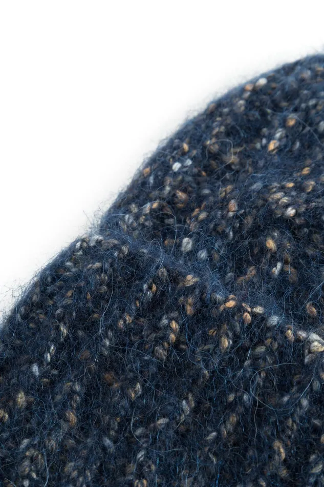 Men Norse Projects Beanies Cotton Alpaca Cable Beanie Dark Navy