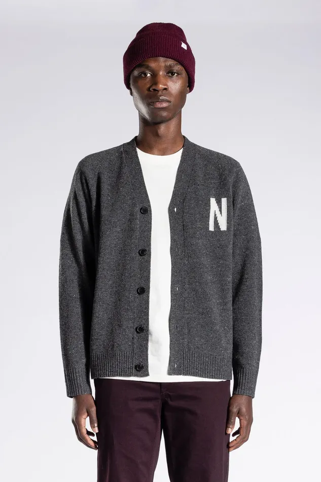 Men Norse Projects Beanies Fine Merino Rib Beanie Dark Navy