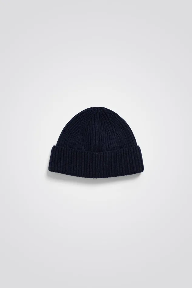 Men Norse Projects Beanies Fine Merino Rib Beanie Ecru
