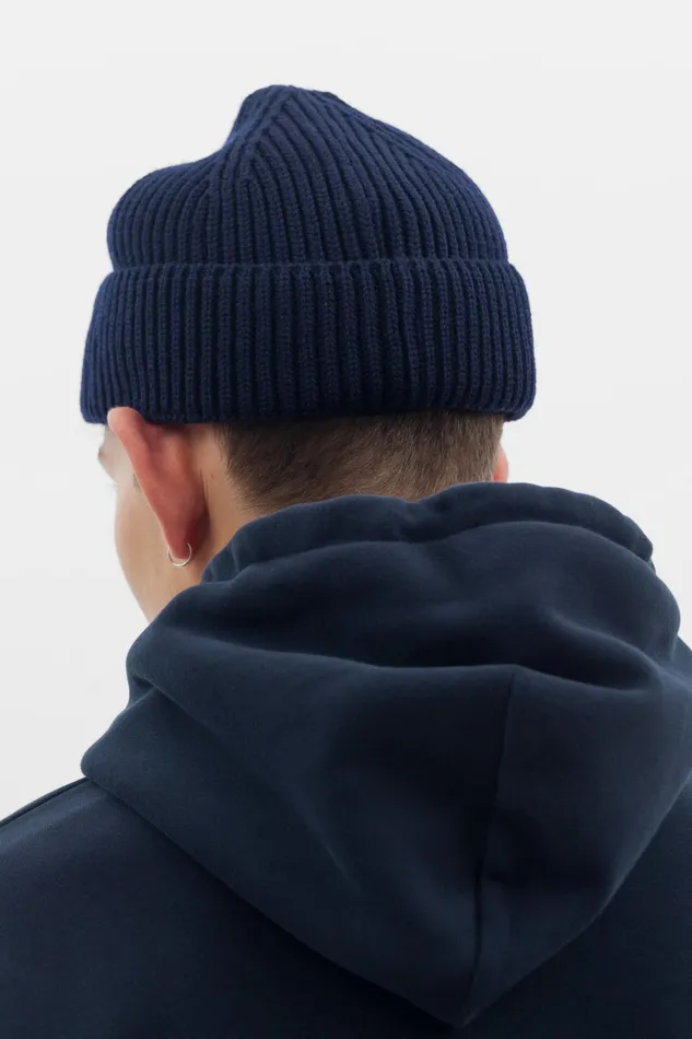 Men Norse Projects Beanies Fine Merino Rib Beanie Ecru