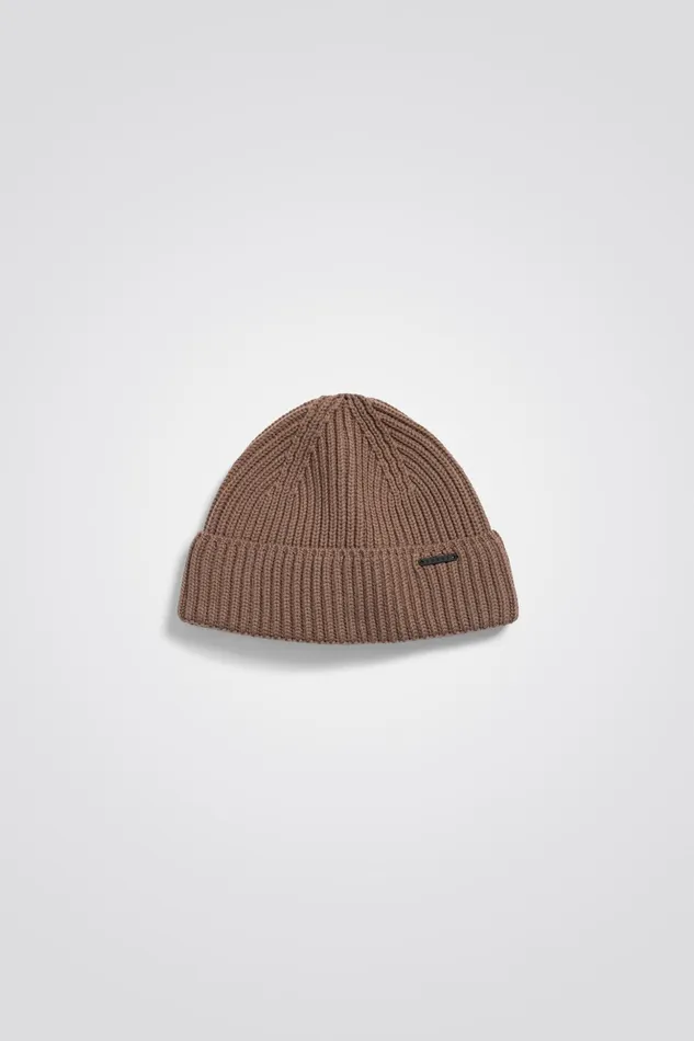 Men Norse Projects Beanies Hybrid Rib Beanie Stretch Wool Ecru