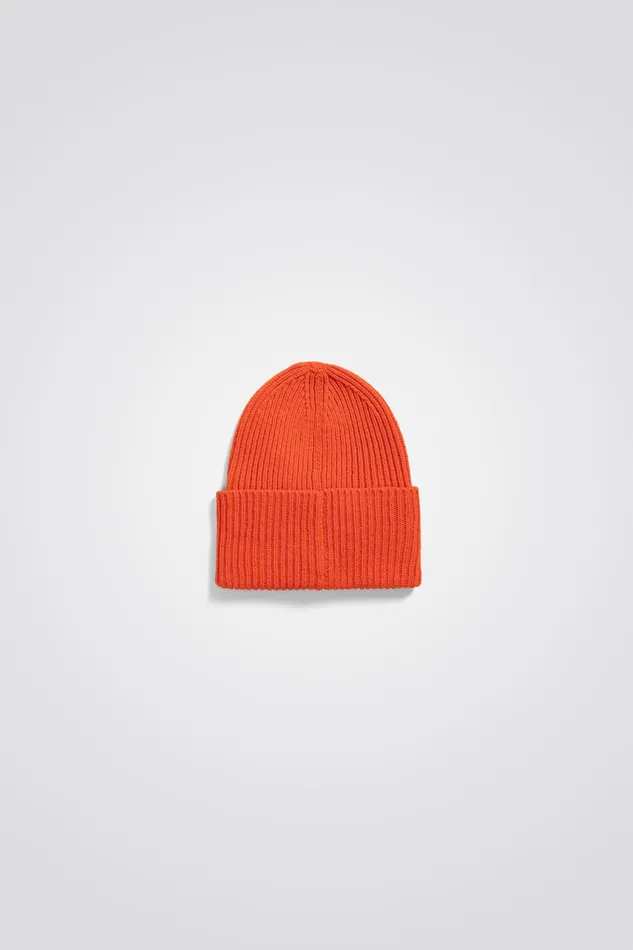 Men Norse Projects Beanies Merino Lambswool Rib N Logo Beanie Truffle