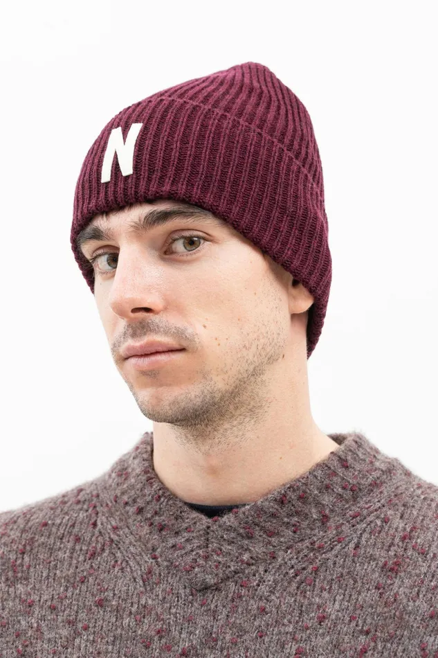 Men Norse Projects Beanies Top Tech Merino Beanie Army Green