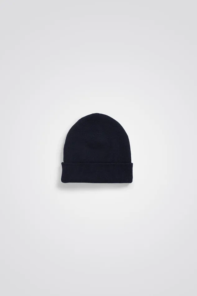 Men Norse Projects Beanies Wool Cotton Rib Beanie Camel