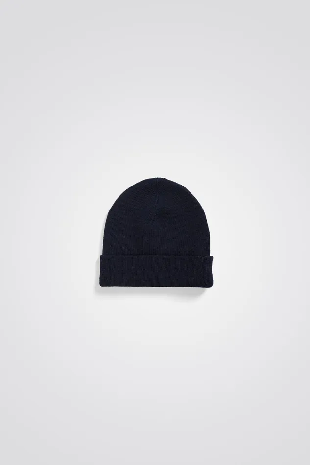 Men Norse Projects Beanies Wool Cotton Rib Beanie Camel