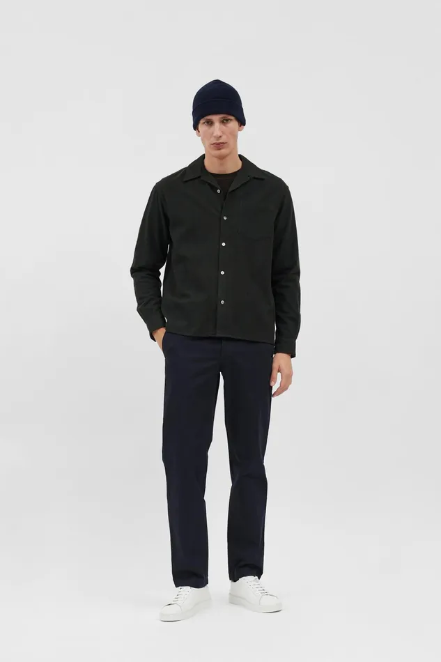 Men Norse Projects Beanies Wool Cotton Rib Beanie Camel
