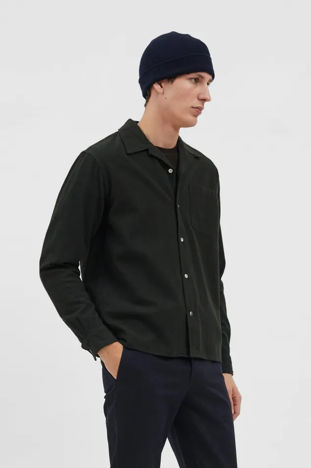 Men Norse Projects Beanies Wool Cotton Rib Beanie Camel
