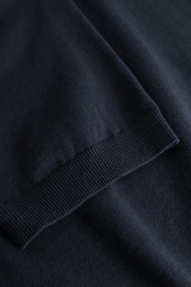 Men Norse Projects Knitwear Rhys Cotton Linen Tshirt Dark Navy