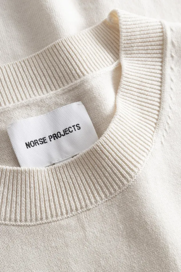 Men Norse Projects Knitwear Rhys Cotton Linen Tshirt Kit White