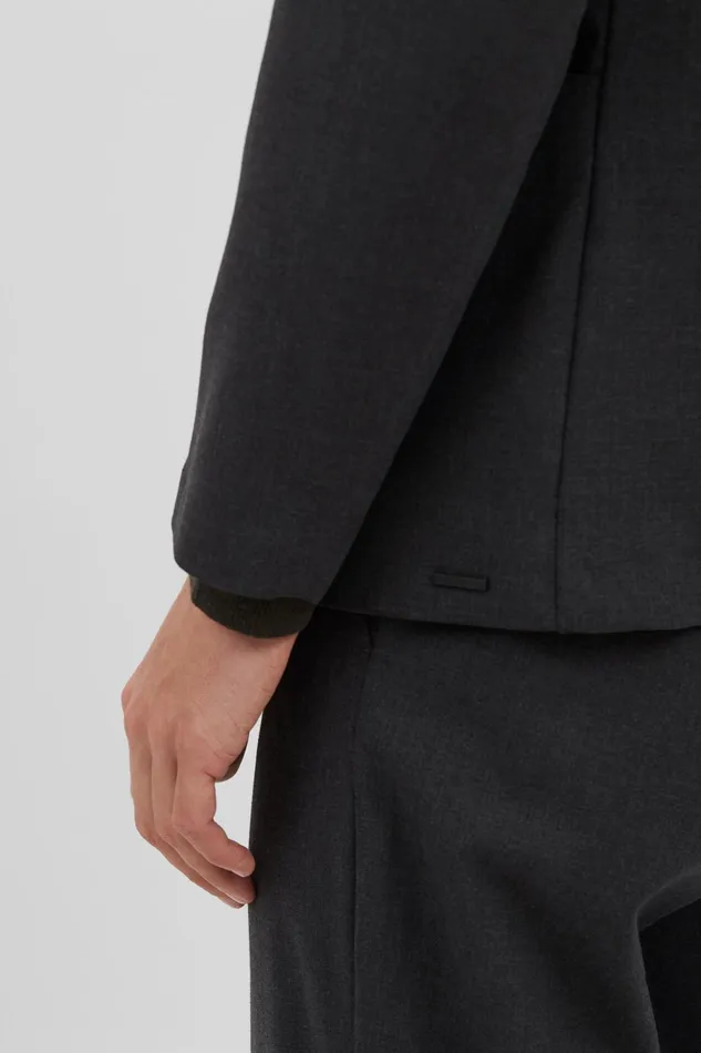 Men Norse Projects Outerwear Emil Cordura Tech Wool Blazer Charcoal Melange