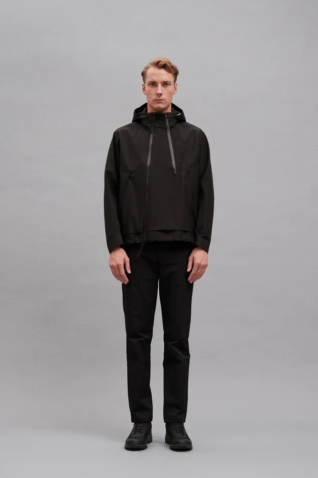 Men Norse Projects Outerwear GoreTex 3L Stand Collar Jacket Black