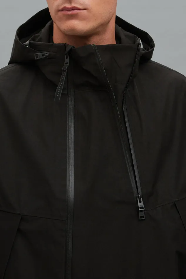 Men Norse Projects Outerwear GoreTex 3L Stand Collar Jacket Black