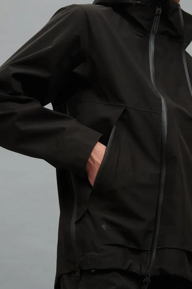 Men Norse Projects Outerwear GoreTex 3L Stand Collar Jacket Black