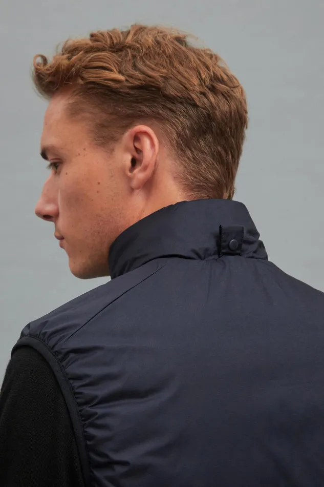 Men Norse Projects Outerwear Pertex Quantum Midlayer Vest Dark Navy
