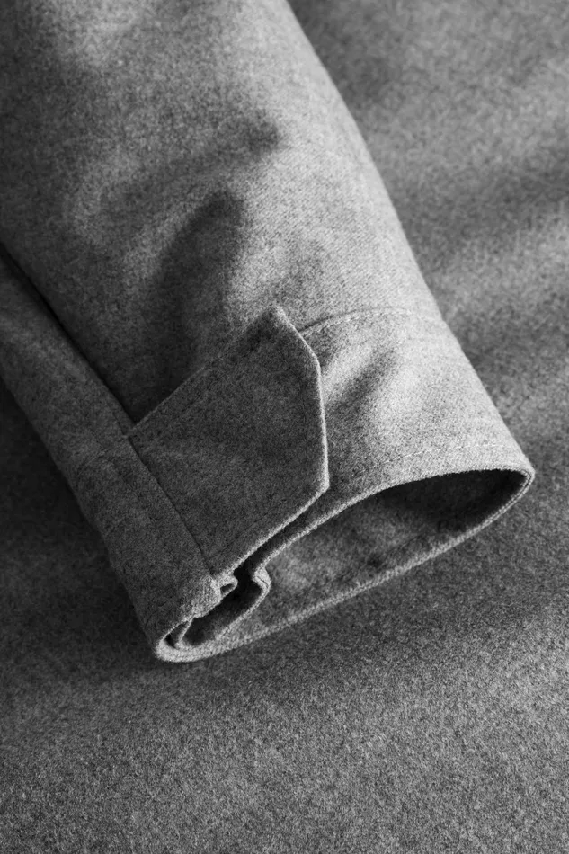 Men Norse Projects Outerwear Technical Field Jacket Loro Piana Clima System Light Grey Melange
