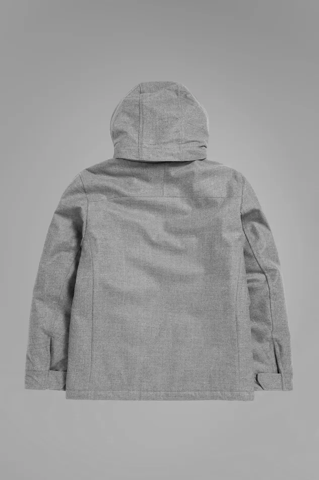 Men Norse Projects Outerwear Technical Field Jacket Loro Piana Clima System Light Grey Melange