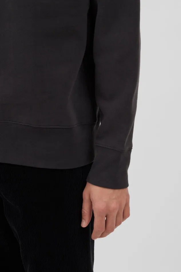 Men Norse Projects Sweatshirts Arne Relaxed Fleece N Logo Sweatshirt Black