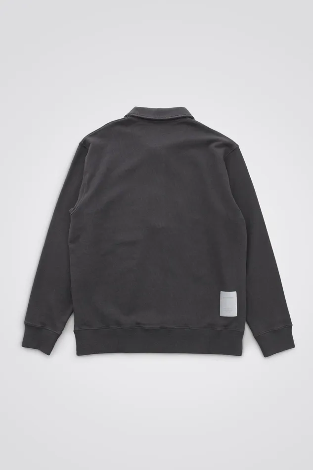Men Norse Projects Sweatshirts Fraser Relaxed Tab Series LS Polo Battleship Grey