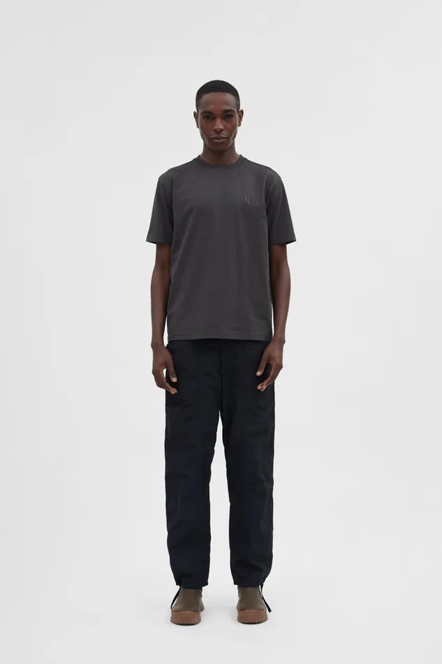 Men Norse Projects TShirts Johannes N Logo Tshirt Battleship Grey