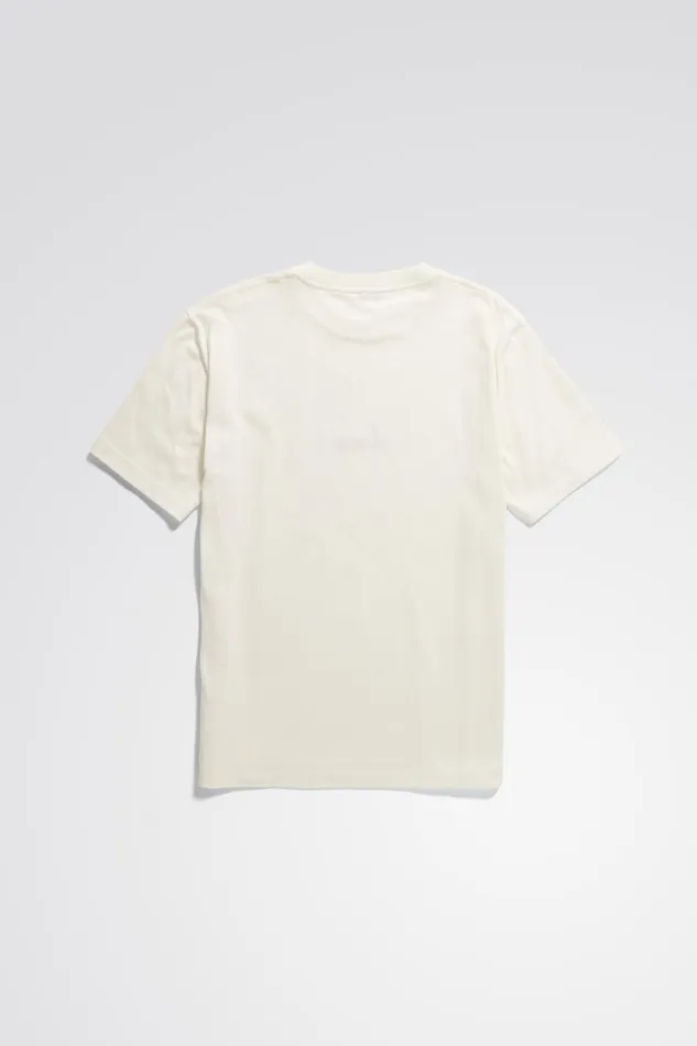 Men Norse Projects TShirts Johannes Organic Chain Stitch Logo Tshirt Ecru