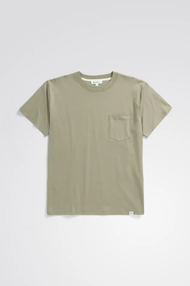 Men Norse Projects TShirts Johannes Organic Pocket Tshirt Clay