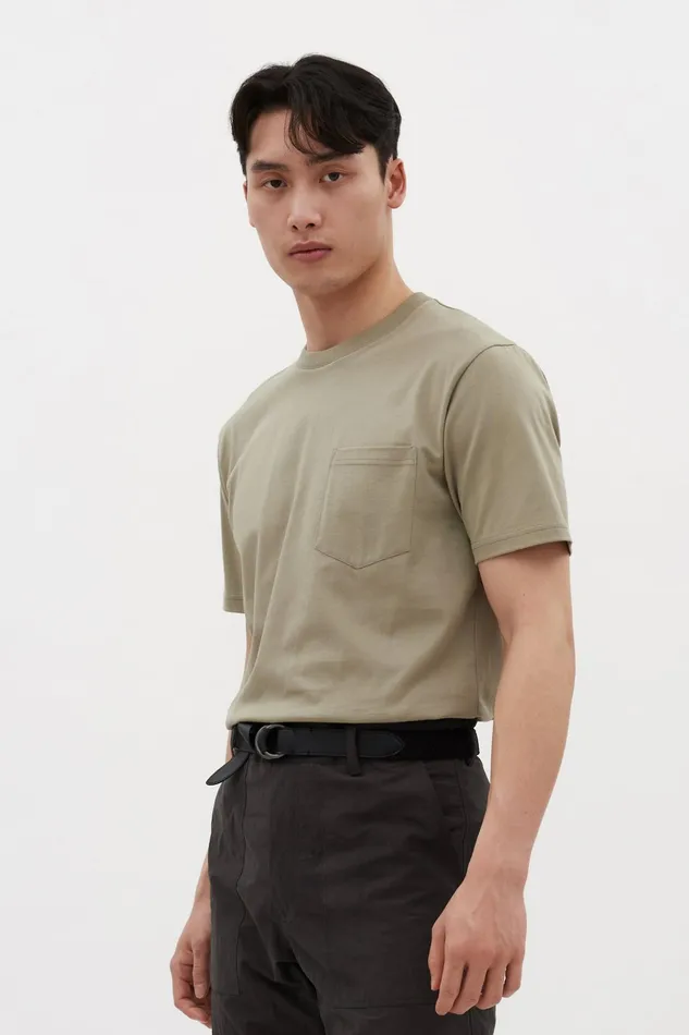 Men Norse Projects TShirts Johannes Organic Pocket Tshirt Clay