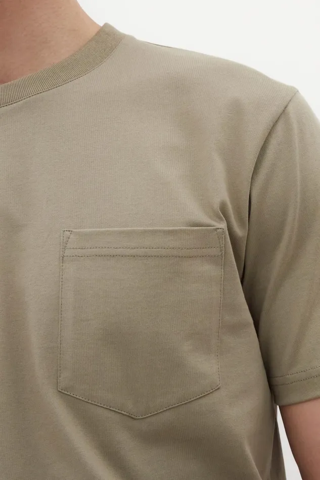 Men Norse Projects TShirts Johannes Organic Pocket Tshirt Clay