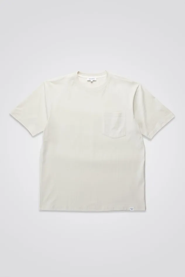 Men Norse Projects TShirts Johannes Standard Pocket SS Lucid White