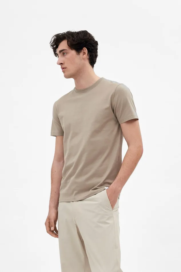 Men Norse Projects TShirts Niels Standard TShirt Sand