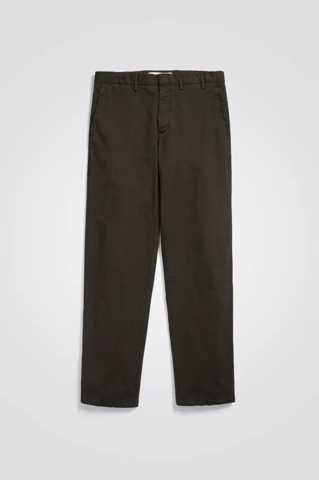 Men Norse Projects Trousers Aros Regular Italian Brushed Twill Chino Beech Green