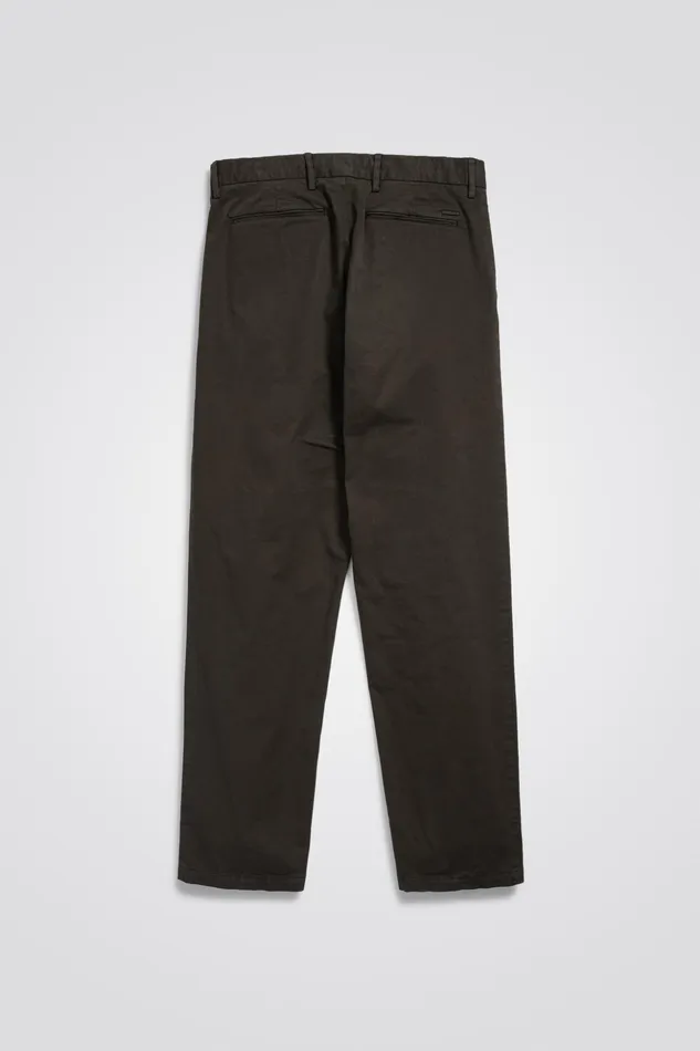 Men Norse Projects Trousers Aros Regular Italian Brushed Twill Chino Beech Green
