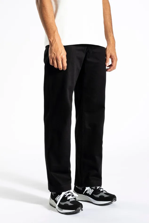 Men Norse Projects Trousers Lukas Heavy Black