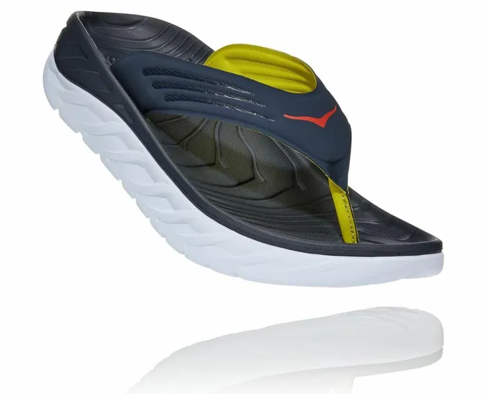 Men ORA Recovery Flip Ombre Blue Fiesta HOKA ONE ONE Recovery Sandals