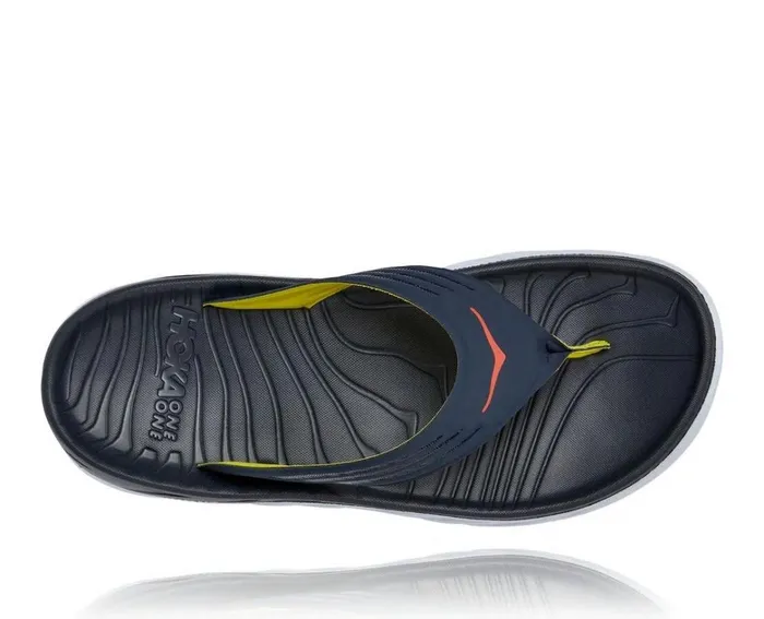 Men ORA Recovery Flip Ombre Blue Fiesta HOKA ONE ONE Recovery Sandals