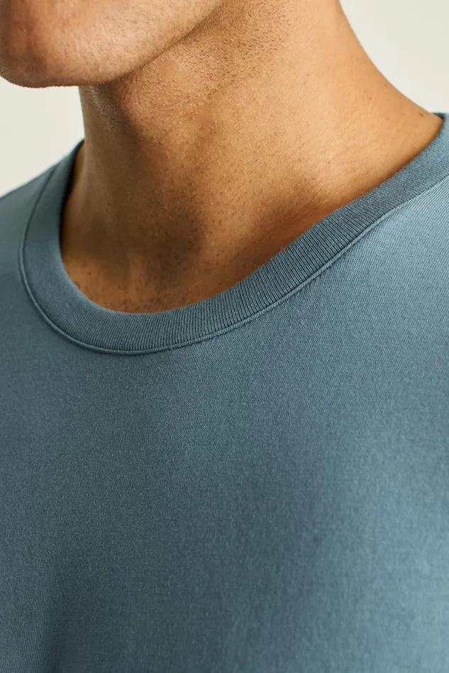 Men Organic Cotton Tee Ocean Blue Bonobos Short Sleeve Tees