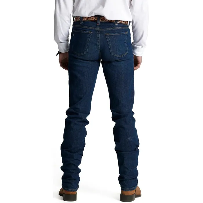 MEN Original Straight Leg Dark Wash Justin Boots Jeans