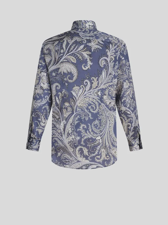 Men Paisley Cotton Shirt Etro Shirts