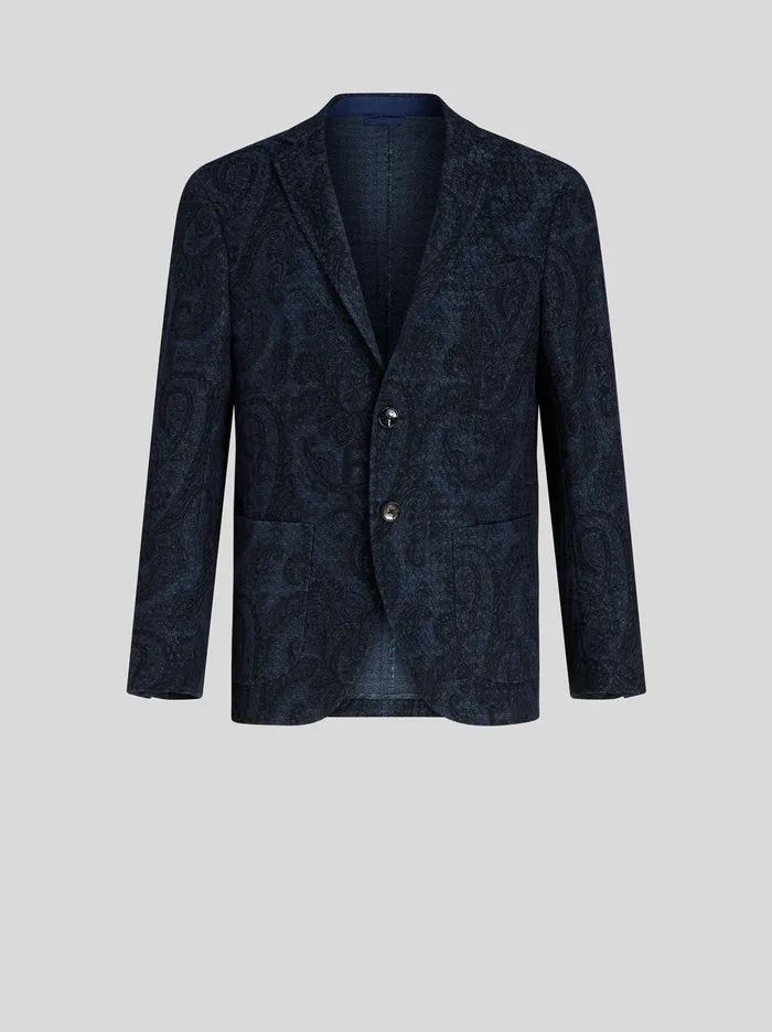 Men Paisley Jersey Jacket Etro Jackets