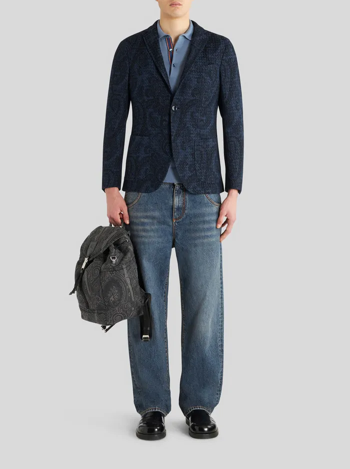 Men Paisley Jersey Jacket Etro Jackets