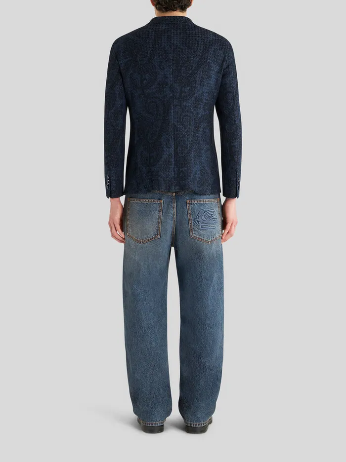 Men Paisley Jersey Jacket Etro Jackets