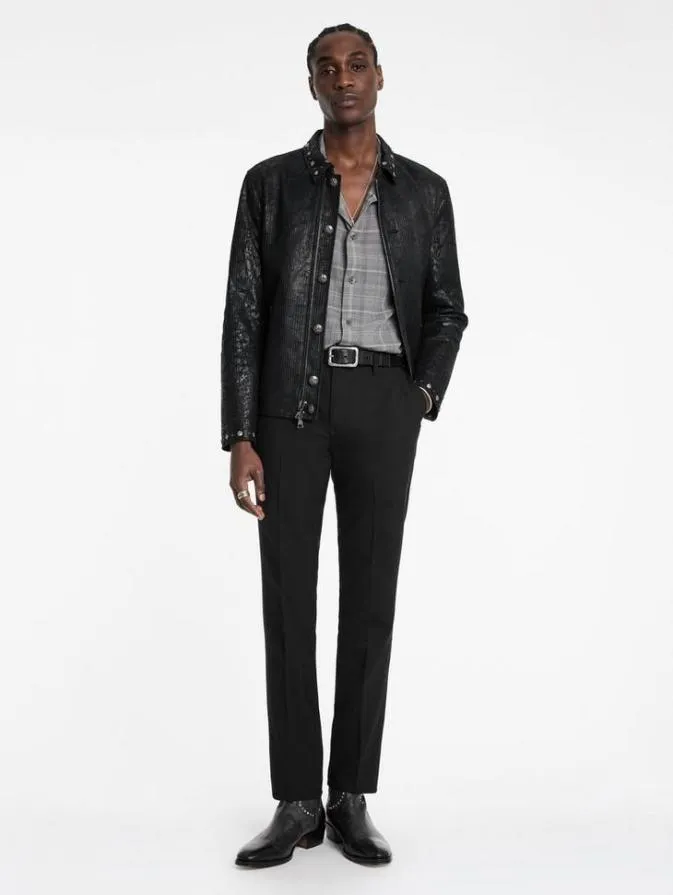 Men Pants John Varvatos MOTOR CITY PANT Black