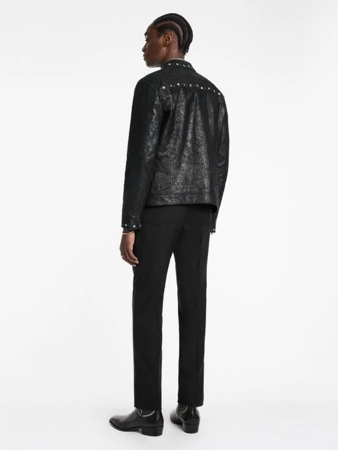 Men Pants John Varvatos MOTOR CITY PANT Black